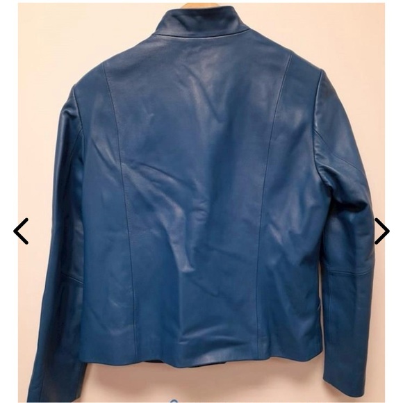 Pendleton Blue Leather Jacket - Picture 2 of 4